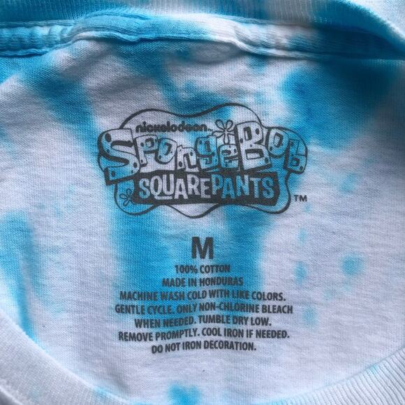 Nickelodeon Sponge Bob Square Pants Patrick Tie Dye Shirt Short Sleeve Medium - Picture 7 of 8